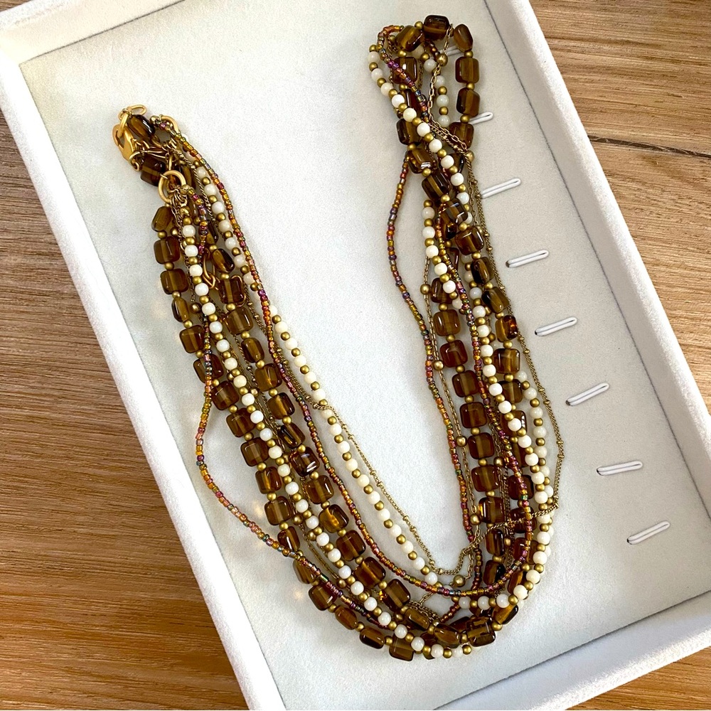 Premier Designs Elegant Multi-Strand Beaded Necklace